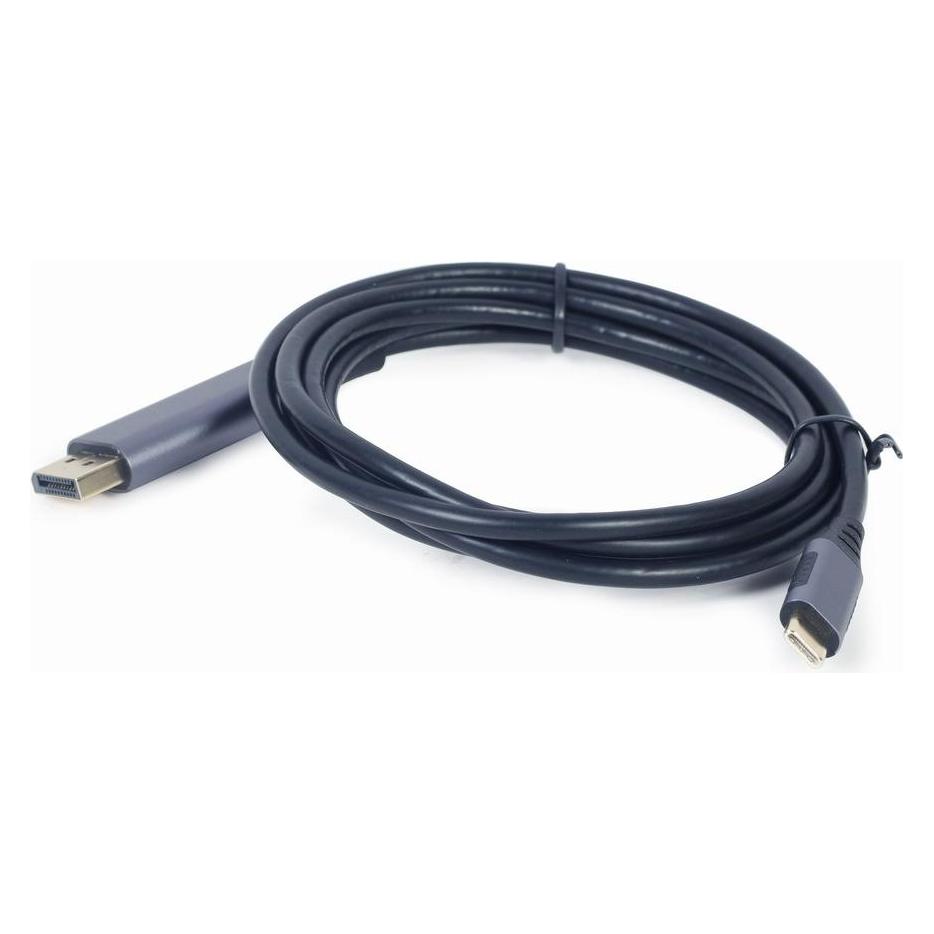 Gembird CableXpert USB Typ-C DisplayPort-Adapter,Grau, 1,8 m (1.80 m) (CC-USB3C-DPF-01-6)