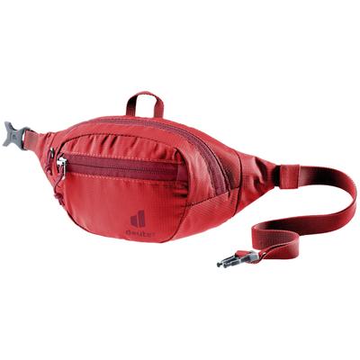 Gürteltasche DEUTER "JUNIOR BELT 1 L", Kinder, Gr. B/H/T: 23cm x 13cm x 6cm, rot (cherry), Polyester, unifarben mit Farbeinsätzen, Taschen Gürteltasche, für Kinder und Jugendliche, mit Reißverschluss, aus Polyester