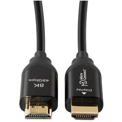 MicroConnect Ultra High Speed Active Optic (50 m), Videokabel, Schwarz