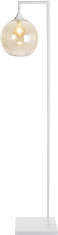 17 Stories Aeshia 155 H cm Task Floor Lamp White/Amber 155cm H X 15cm W X 35cm D