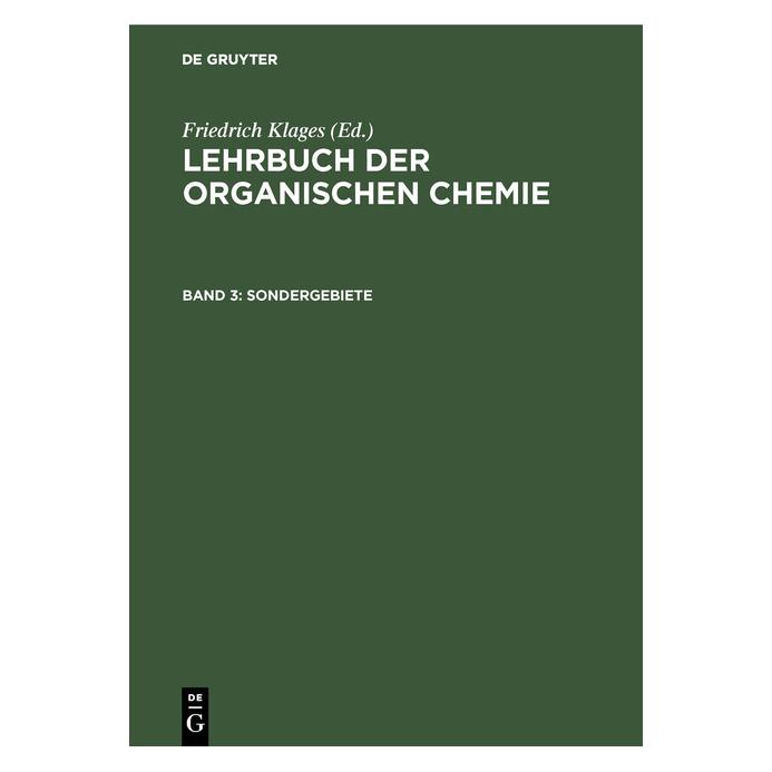 De Gruyter Klages:Lehrbuch der organischen Chemie (61510136)