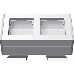 Gira 119227 Profil 2f Befestig.winkel Profil 55 Alum.Reinweiß(lack.)