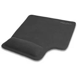 DeLOCK Ergonomisches Mauspad mit Gel Handballenauflage - Linkshänder, schwarz