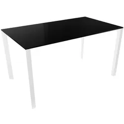 Profilo Konferenztisch 80x140 cm Compactop-Platte Schwarz