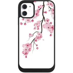 Nivocase Handyhülle für Apple iPhone 11 Hülle NIVOpure Case Schwarz Asien Japan Kirschblüten (Apple iPhone 11), Smartphone Hülle, Schwarz