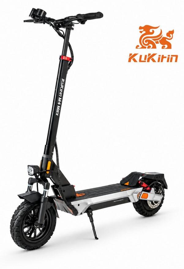 Draixcor M4 Max EScooter 800W 48V 18.2Ah 64km 45km/h 10 Zoll mit Sitz, Federung LED Display Scheibenbremse IP54 1000W Spitze klappbar, Schwarz