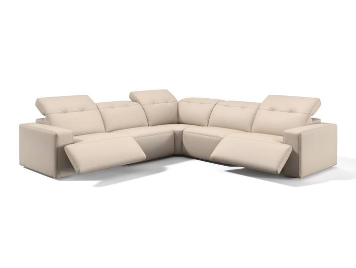 Leder Wohnlandschaft SORANO Ecksofa Eckcouch L-Form Relaxcouch