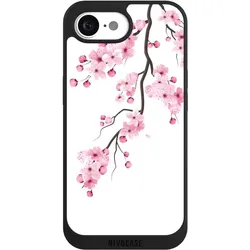 Nivocase Handyhülle für Apple iPhone 17e Hülle NIVOpure Case Schwarz Asien Japan Kirschblüten (Apple iPhone 17e), Smartphone Hülle, Schwarz