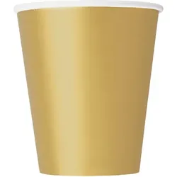 8 Becher gold 266 ml