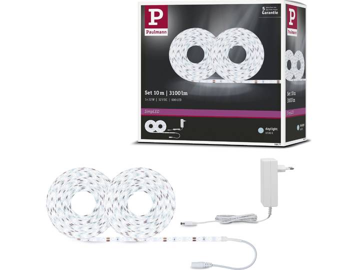 Paulmann SimpLED LED Strip Tageslichtweiß Komplettset