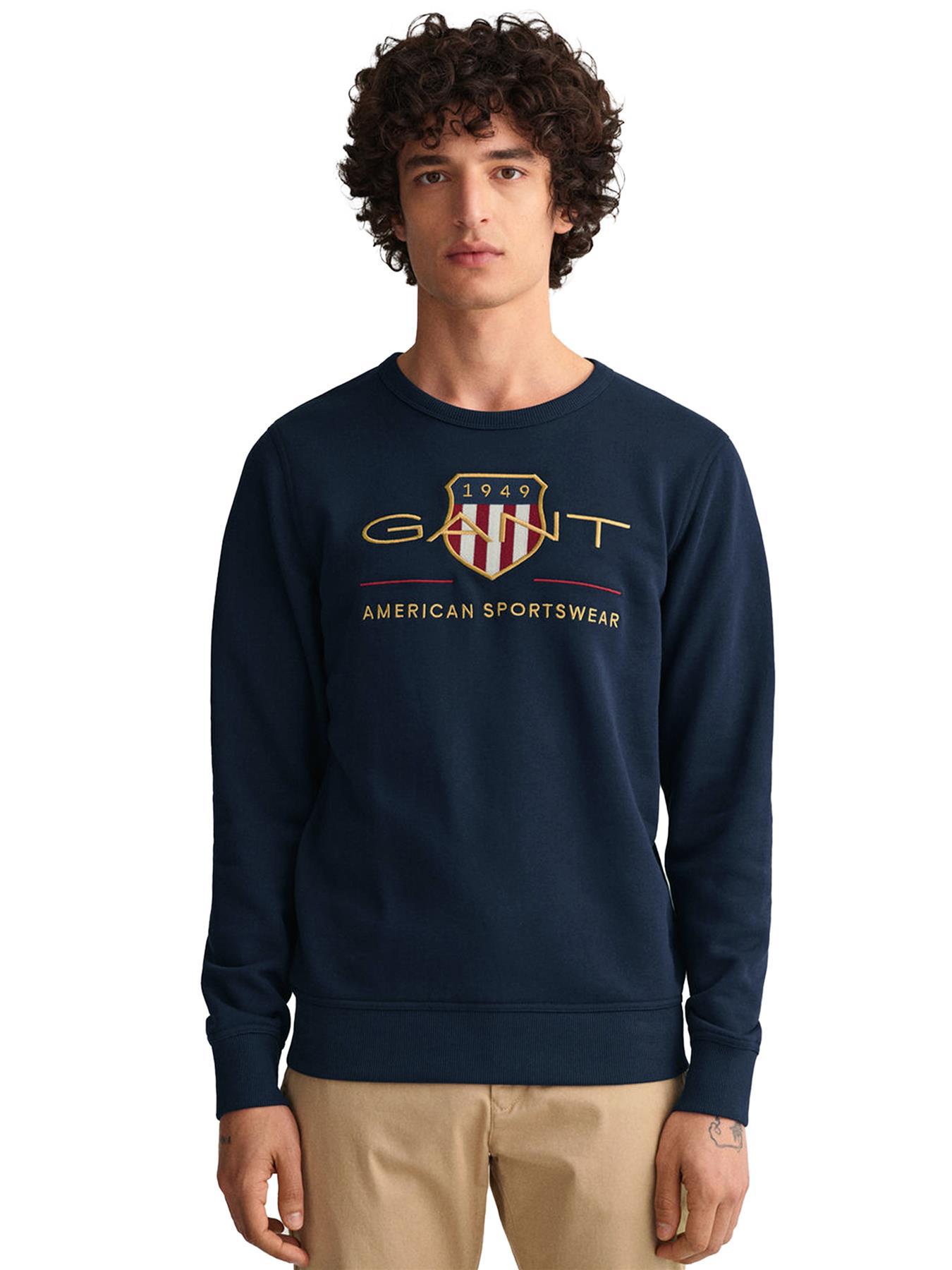 Gant Heren Archive Shield Crew Hals Sweatshirt