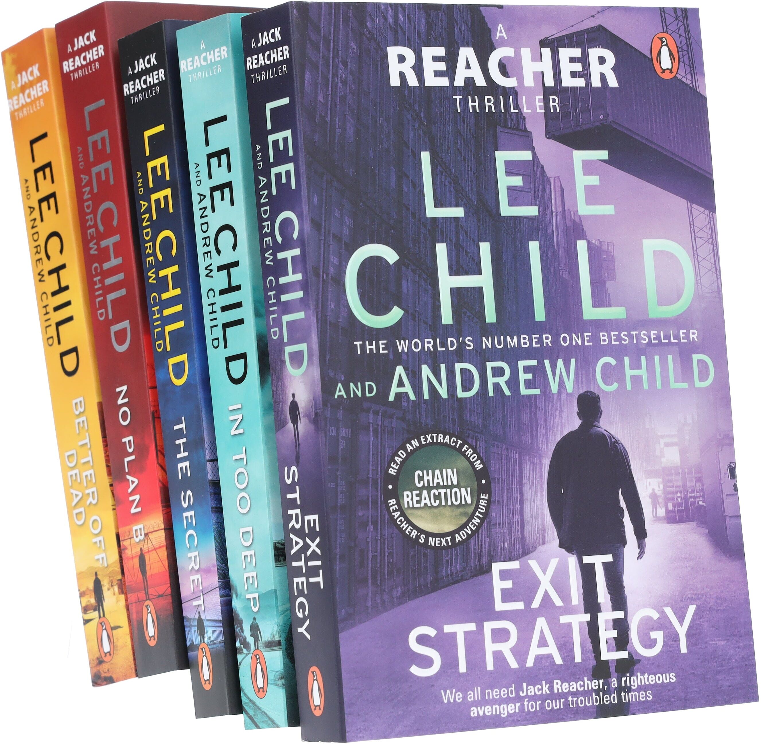 Jack Reacher Series (Books 26-30) by Lee & Andrew Child 5 Books Collection Set - Fiction - Paperback Penguin Random House