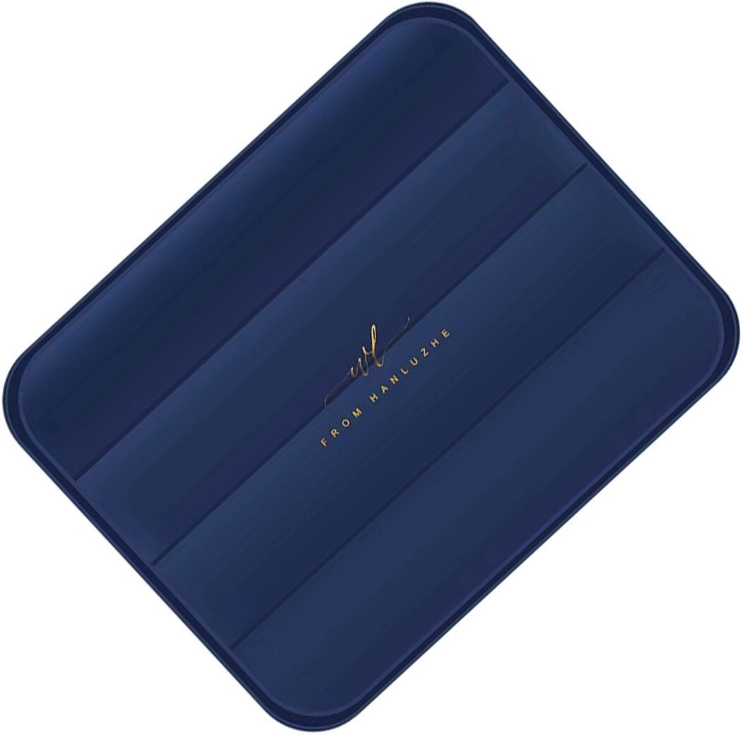 INF Kühlgel-Sitzkissen – PVC-Gel Sitzpad mit physikalischer Kühlung ohne Gefrierschrank, wasserdicht, druckentlastend, Navy blau
