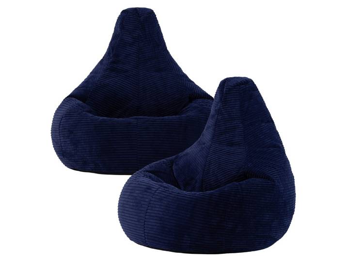 SITZSACK Sessel aus Cord 2-tlg.