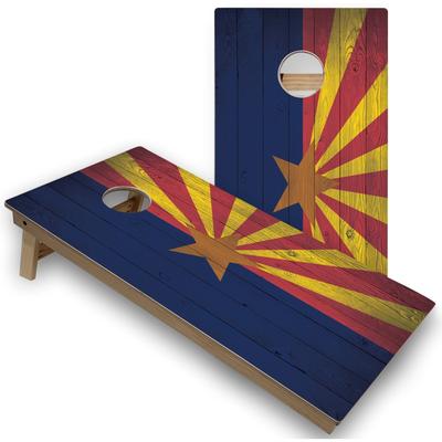 Skip's Garage Arizona Flag Cornhole Board Set