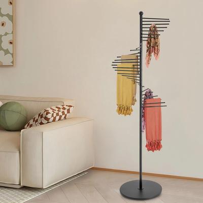 Metal Scarf Display Rack Spiral Hijab Organizer Stand Metal Scarf Display Rack Spiral Hijab Organizer Stand