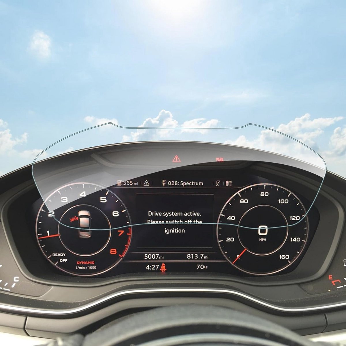 Transparante Beschermfolie voor 12,3 inch Auto Digitaal Dashboard - Compatibel met Audi A4, A5 en Q5 (2017-2024)