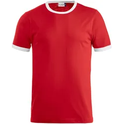 CLIQUE Nome T-Shirt 3500 - rot/weiss 4XL
