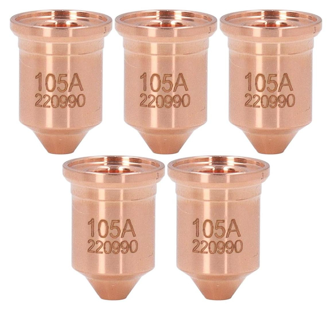 Selius Plasma Cutter Nozzle Tips 5 stuks 220990 voor 65-125A