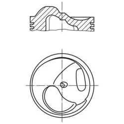 Kolben MAHLE 002 33 10 für Mercedes /8 (W114), SL (C107), S (W126), SL (R107)