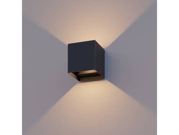 Calex wandlamp buiten vierkant - zwart