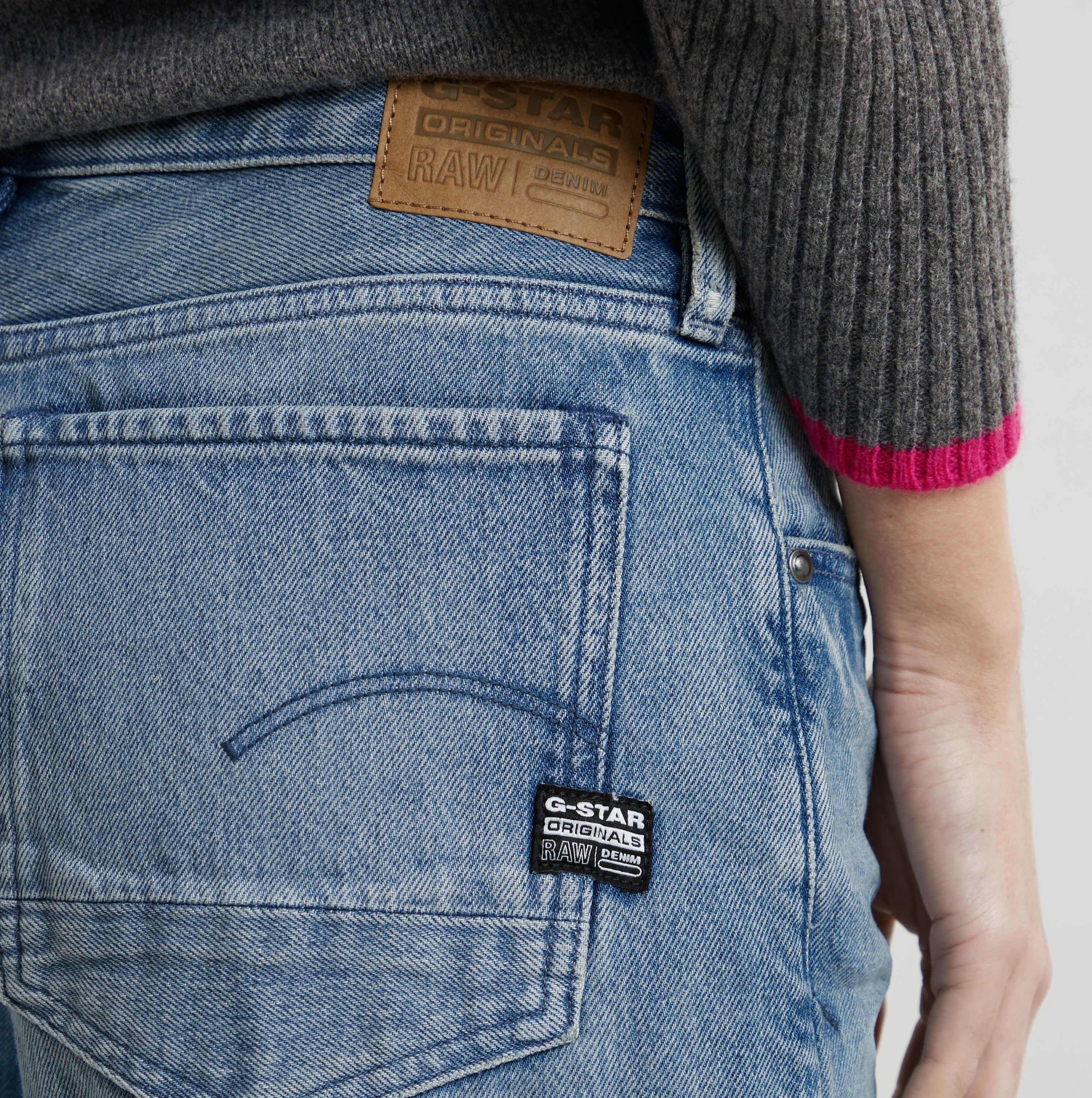 Weite Jeans G-STAR "Jeans Judee Straight", Damen, Gr. 27, Länge 30, blau (sun faded air force blau), Denim/Jeans, Obermaterial: 100% Baumwolle, straight fit normal, Jeans Weite Jeans sun faded air force blau 27, Länge 30