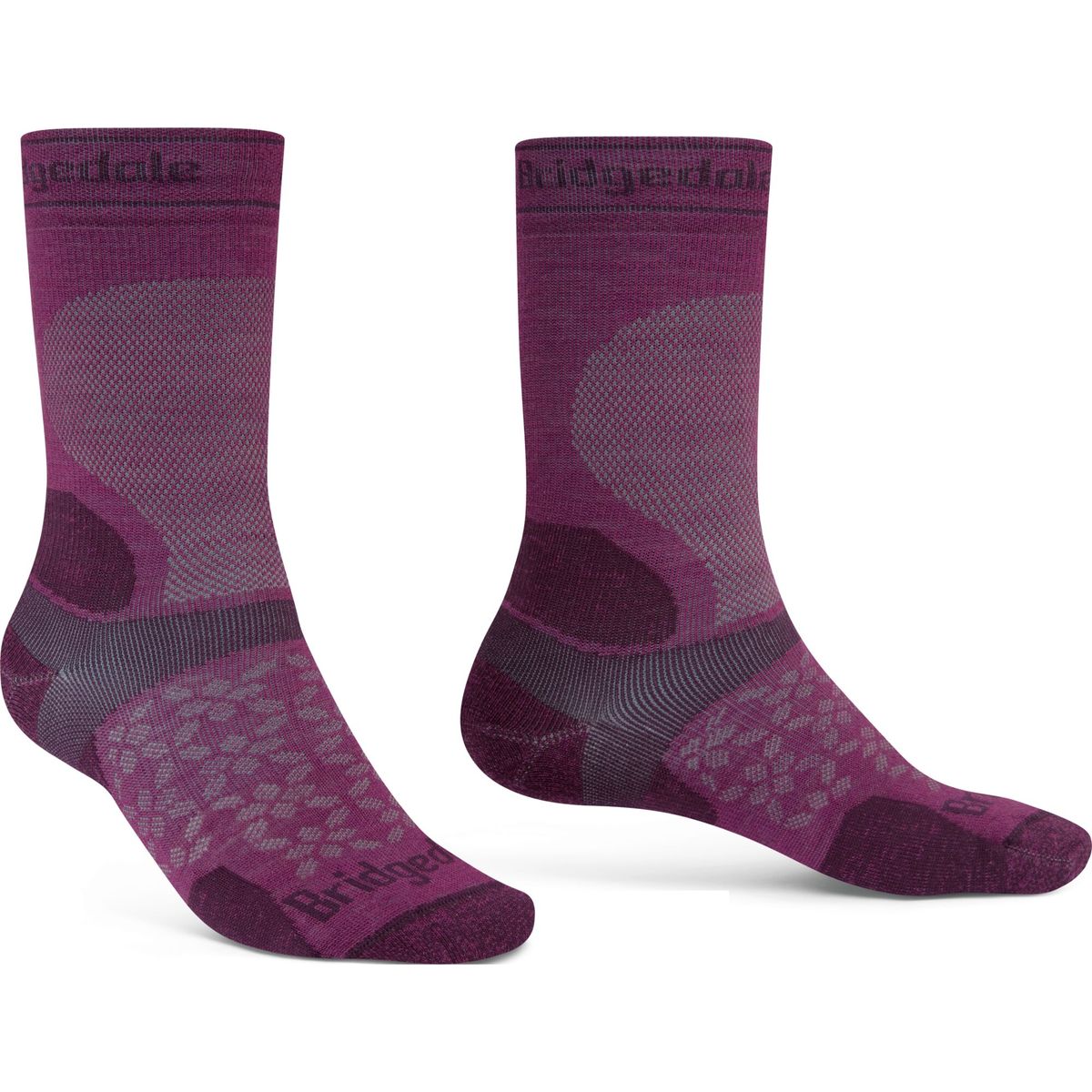 Bridgedale Trail Run Ultralight Zero Merino Sport Boot purple (371) S 710537-371-S