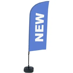 SHOWDOWN Displays Showdown Beachflag - Komplett-Set - Englisch - Blau/Schwarz