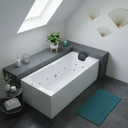 Whirlpool Badewanne 170x75 cm, 12 Massagedüsen Heizung LED, schmal, freistehend, 1 Person, für kleines Bad, Caribia RHODOS Deluxe, Made in Germany