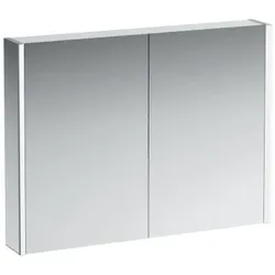 LAUFEN Frame 25 LED-Spiegelschrank 4086039001451, 100cm, 2 Türen, Seite weiß