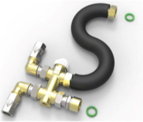 Ideal Clima Kit Collegamento Idraulico Glass e Valvola a 3 Vie Deviatrice Motorizzabile TGCL59