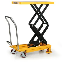 Scherenhubtisch TFD, Tragfähigkeit 700 kg, Hubbereich 445 - 1500 mm
