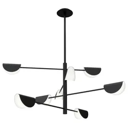 Kronleuchter Mollis Schwarz max. 28 Watt