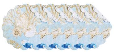 C&F Home Belmont Reef Round Quilted Placemat Set 6