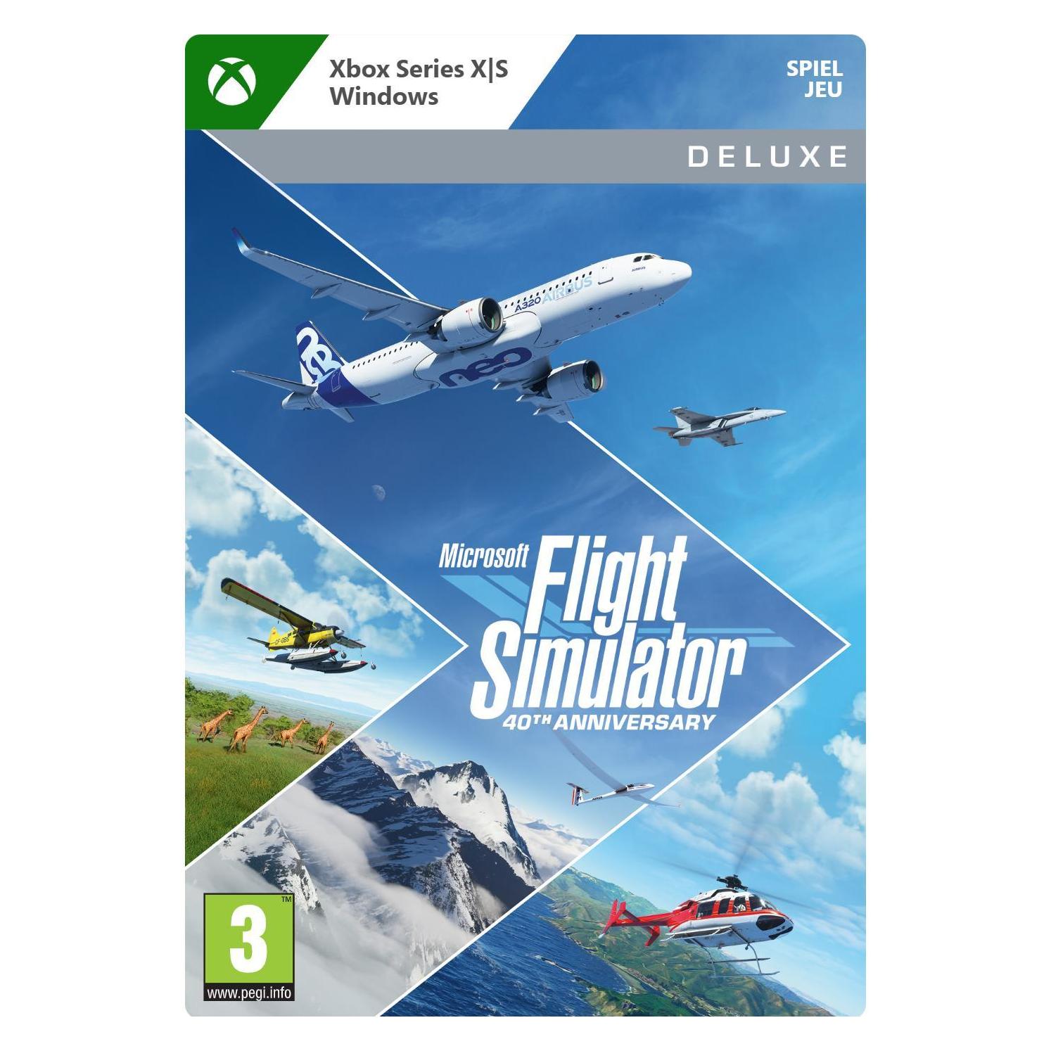 Microsoft Flight Simulator: 40th Anniversary - Deluxe Edition (PC, Xbox Series S, Xbox Series X) (G7Q-00134)