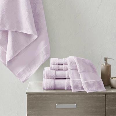 Madison Park Signature Turkish 100% Cotton Oversized Quick Dry Highly Absorbent 6-Piece Towel Set