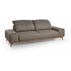 Musterring Sofa MR 2490 Stoff Braun Graubraun 2,5-Sitzer
