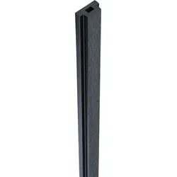 GroJa BPC-Pfostenabdeckleiste für Steckzaunpfosten Anthrazitgrau, 190 cm
