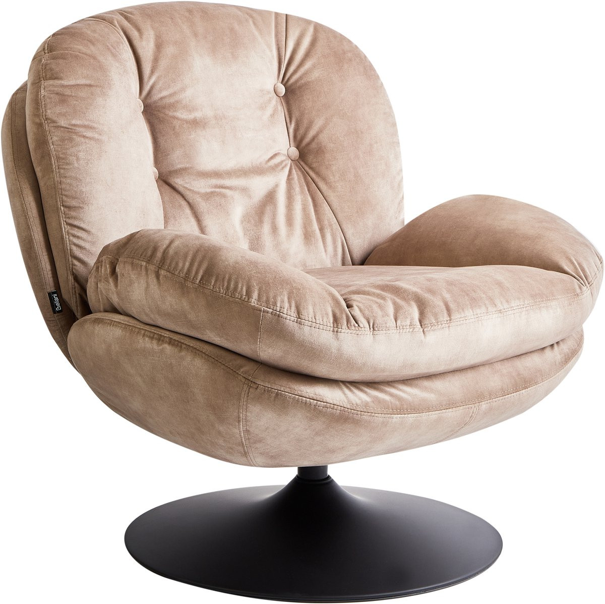 Beliani Shell Fauteuil Mid-Century - Living Room