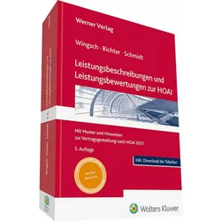 Leistungsbeschreibungen und Leistungsbewertungen zur HOAI, Fachbücher von Dr. Andreas Schmidt, Dittmar Wingsch, Andreas Schmidt, Lothar Richter