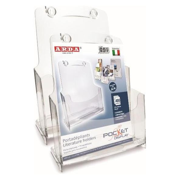 Arda 70A41 Transparenter Dokumentenhalter aus Kunststoff (A4) (70A41)