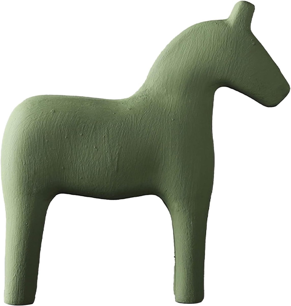 Handgeschilderd Houten Paard Beeldje Mini Zweedse Dala uit Massief Hout