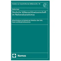 Deutsche Vlkerrechtswissenschaft im Nationalsozialismus, Fachbücher von Stefan Auer