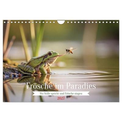 Frösche im Paradies (Wandkalender 2027 DIN A4 quer), CALVENDO Monatskalender