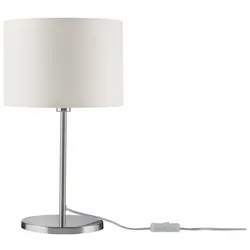 PAULMANN Tessa Tischleuchte max.1x40W E14 Creme Eisen gebürstet 230V Metall/Stoff