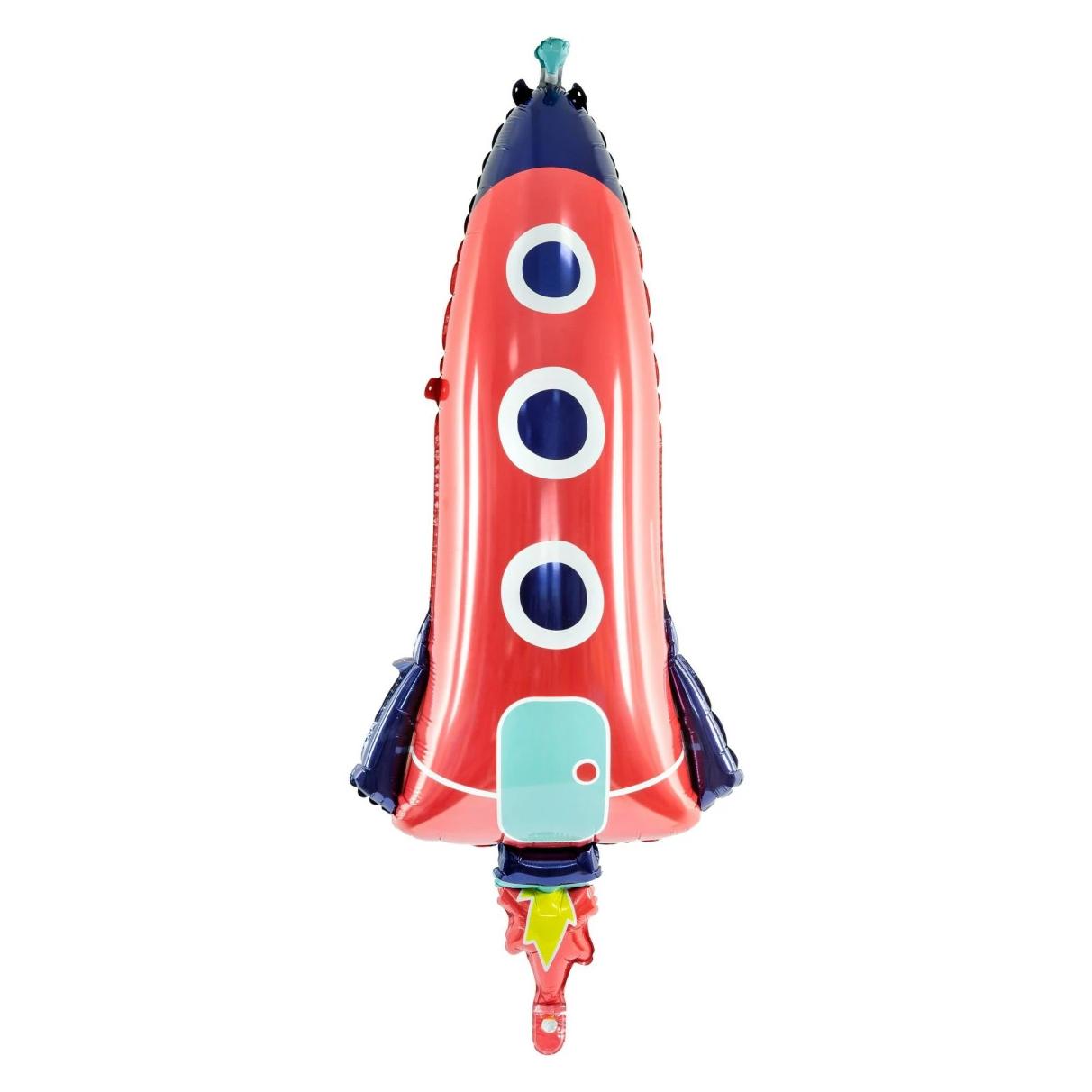 Partydeco Folienballon Rakete (1x) (FB61)