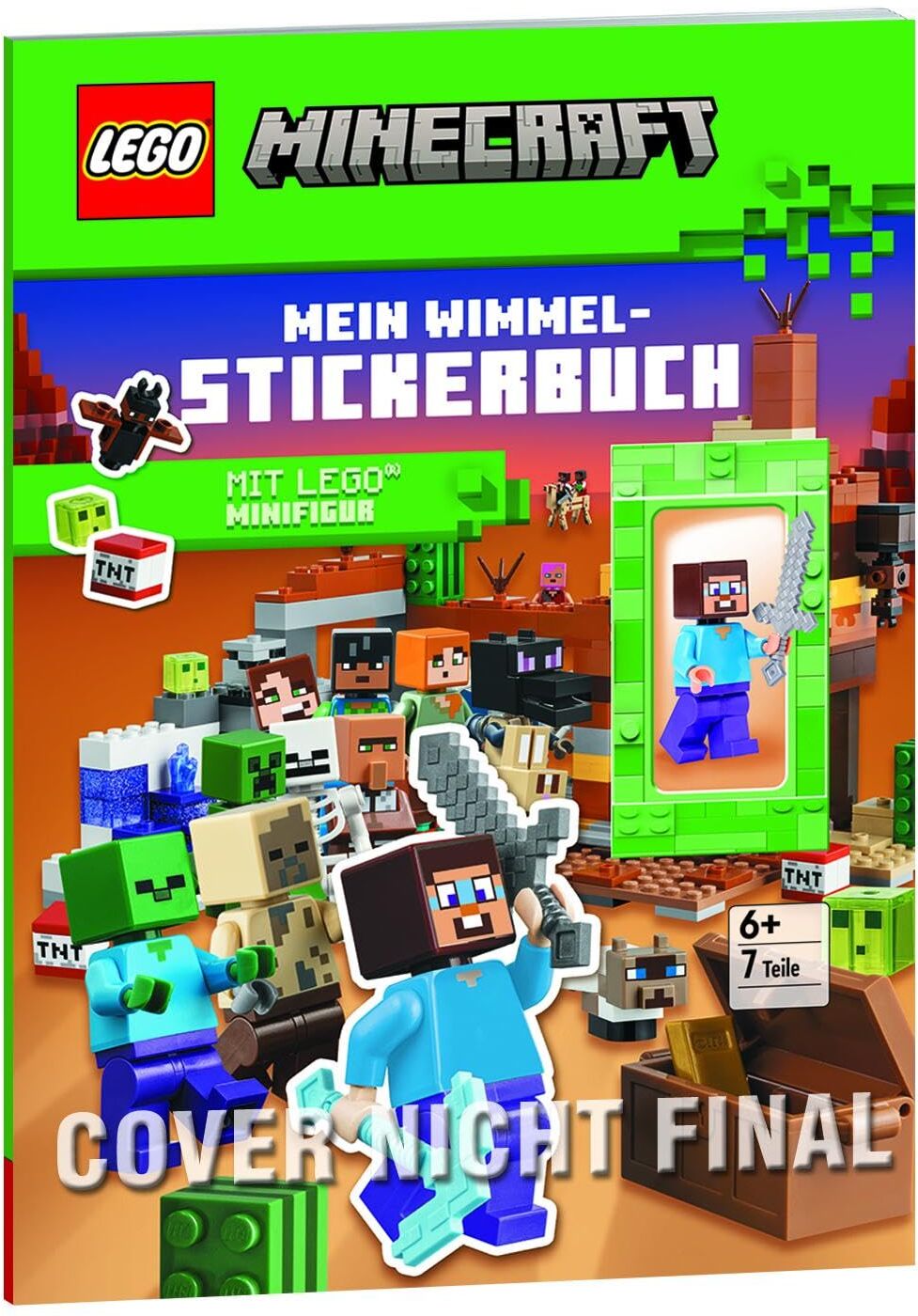 LEGO® Minecraft - Mein Wimmel-Stickerbuch: mit Minifigur Steve und vielen Stickern - Preis vom 30.09.2026 09:01:18 h