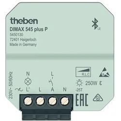 Theben 5450130 UP-Universaldimmer, App-Bedienung, Zeitfunktionen DIMAX 545 plus P