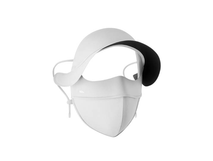 Beneunder Masque de protection solaire pour le visage avec visière AL01e - Bleu fumé - F (Taille unique)