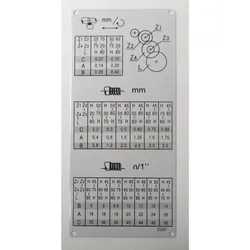 Optimum Gewindeschneidtabelle D240x500/TU2506/V